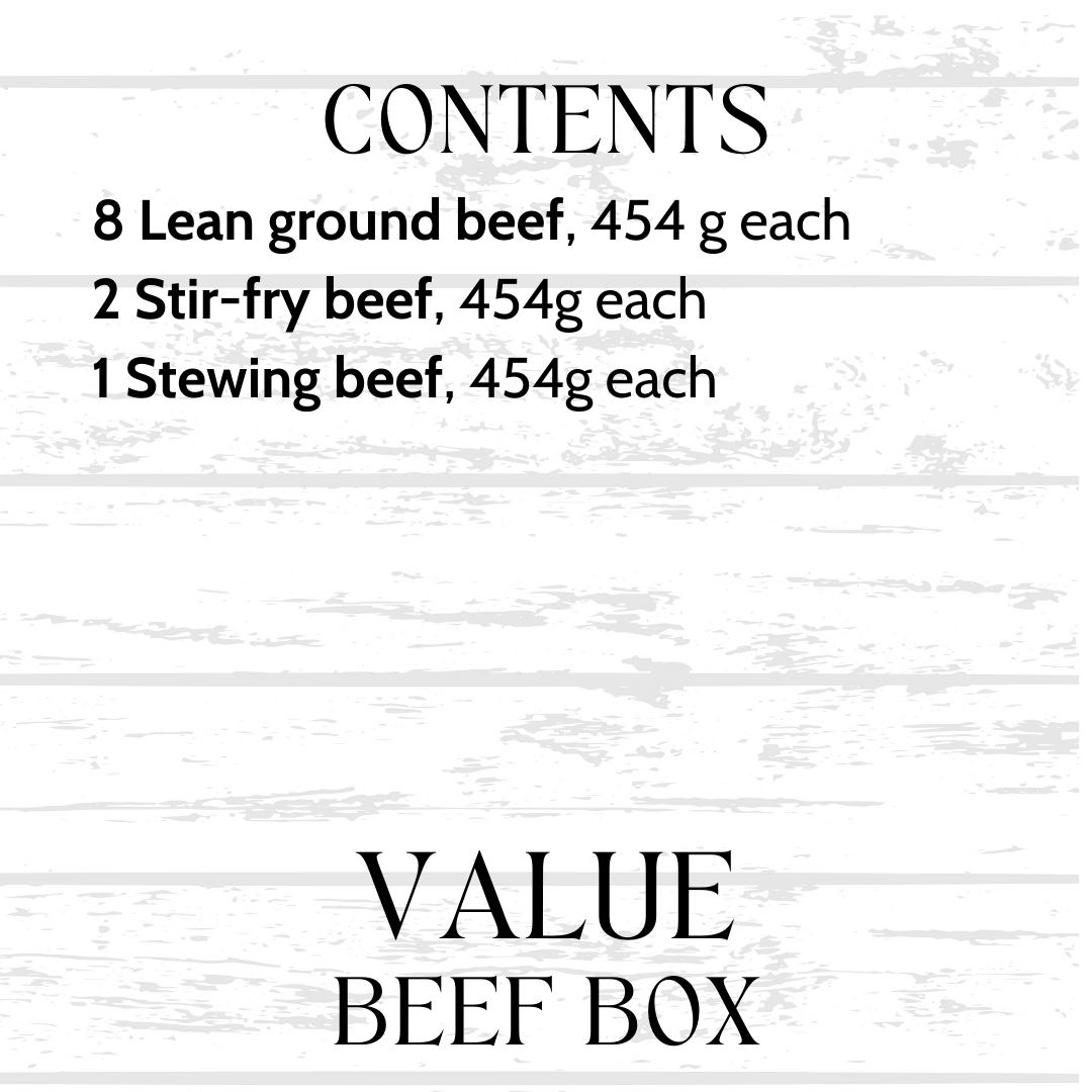 Value Box, 1899 Beef Co.