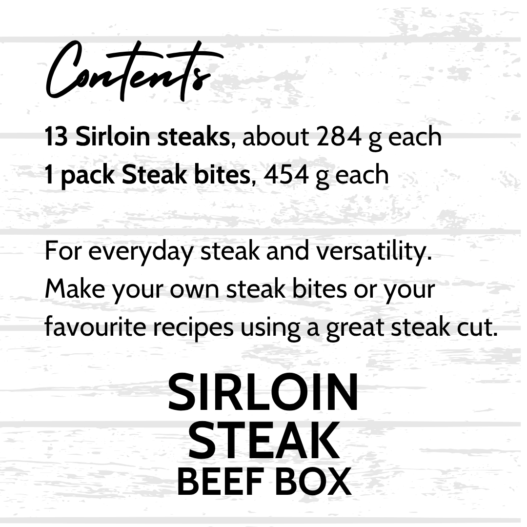 Sirloin Steak Box, 1899 Beef Co.