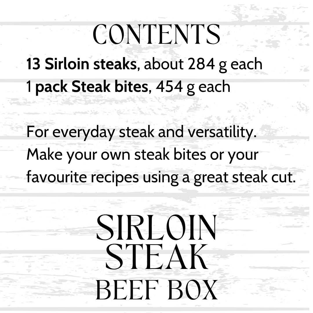 Sirloin Steak Box, 1899 Beef Co.