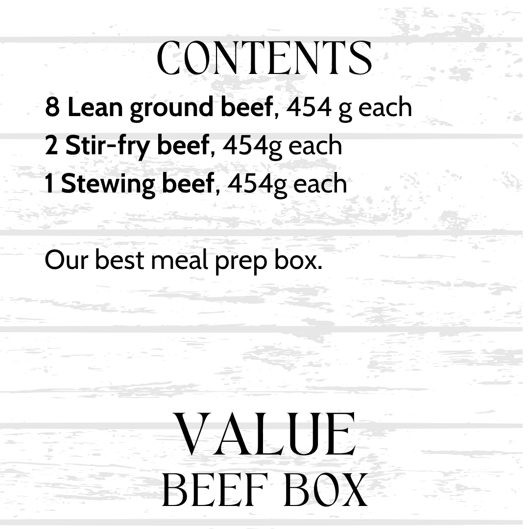 Value Box, 1899 Beef Co.