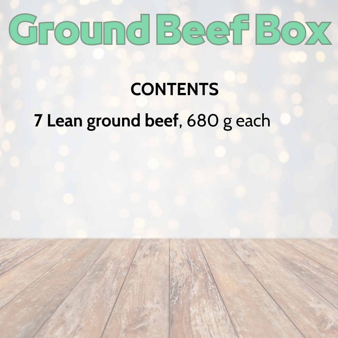 Ground Beef Box, Meunier Livestock