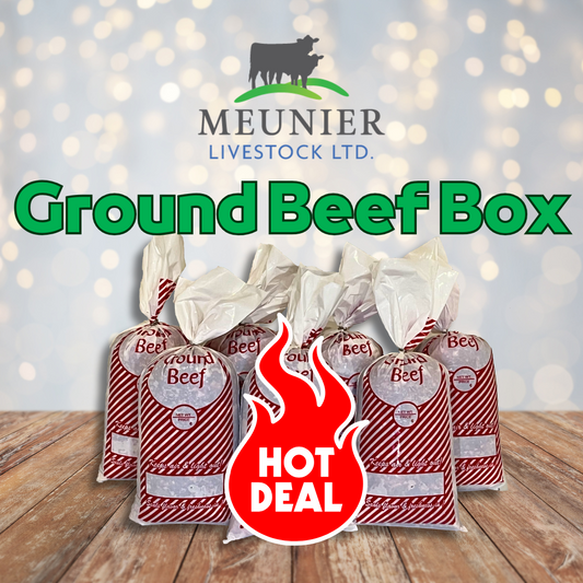 Ground Beef Box, Meunier Livestock