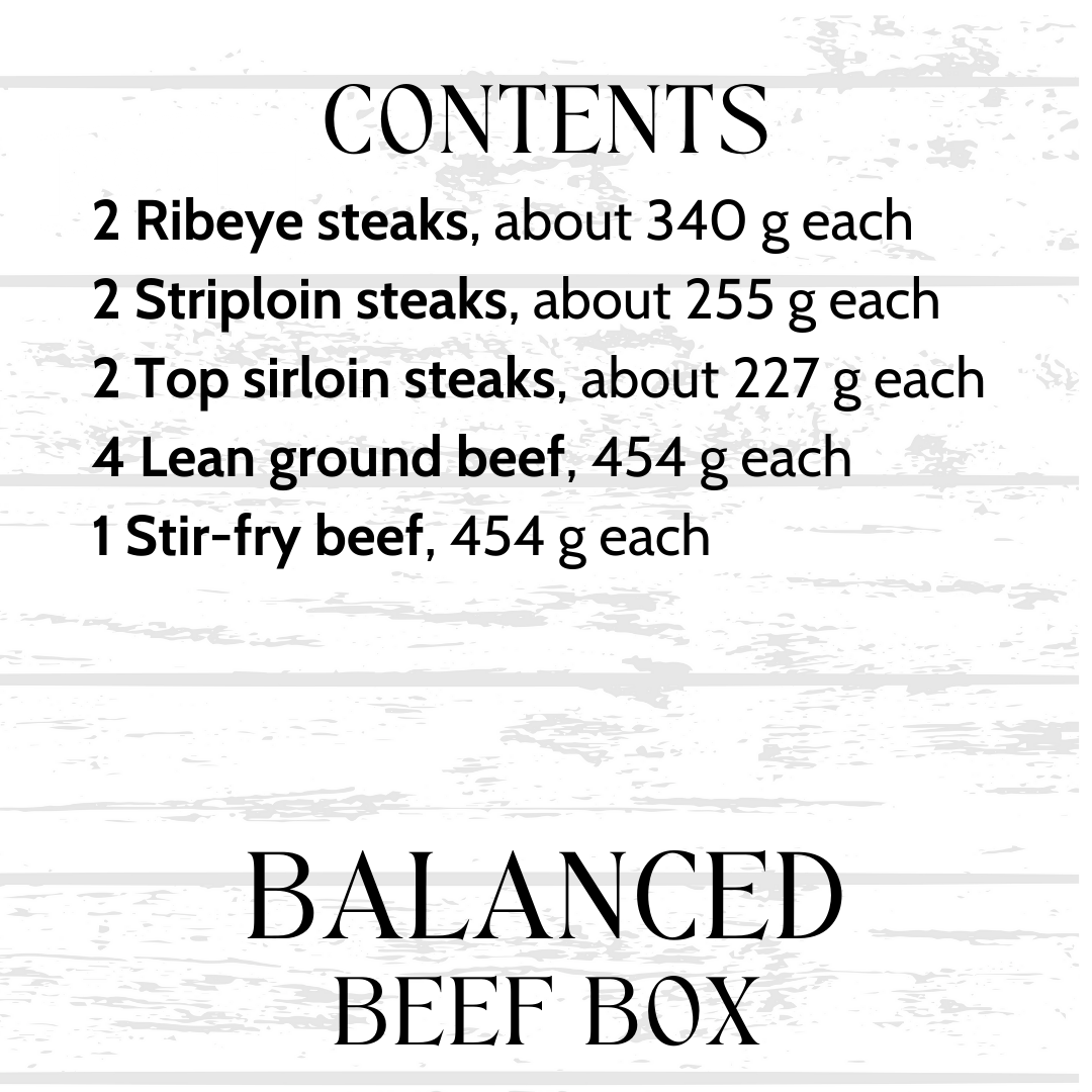 Balanced Box, Rooted Beef