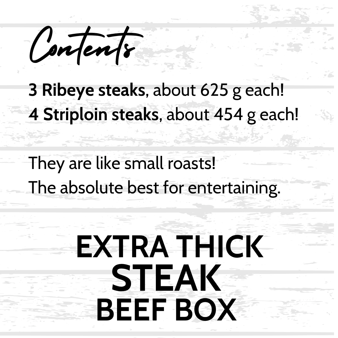 Extra Thick Steak Box, 1899 Beef Co.